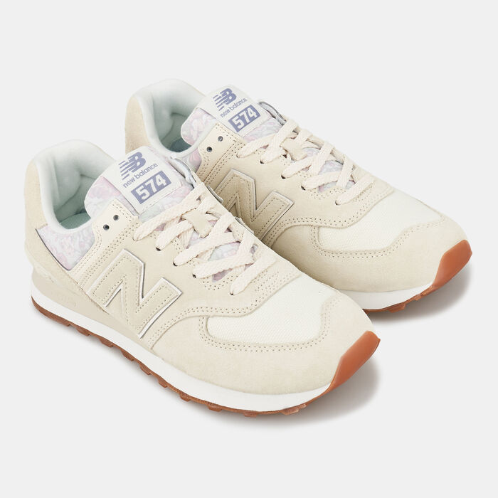 New Balance Women's 574 Shoe Beige image number 1