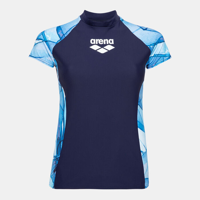Arena Women's Modesty Swimming Rashguard Blue image number 0