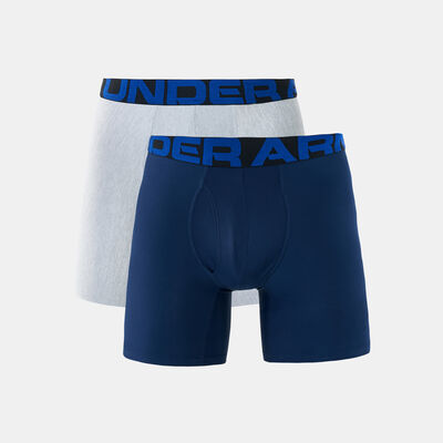 Under Armour Men's UA Tech™ 6 inch Boxerjock® (2 Pack) Blue