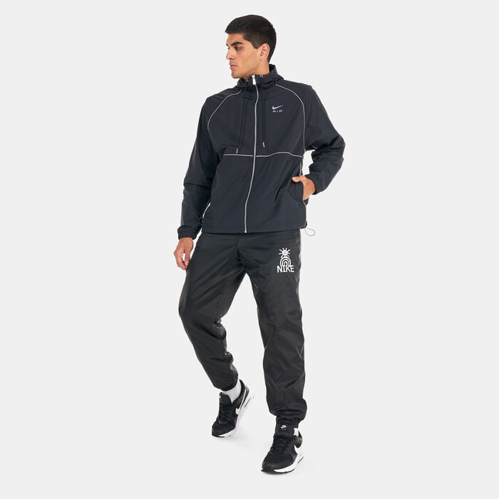 Nike Men's Air Full-Zip Hooded Woven Jacket Black Nike Men's Air Full-Zip Hooded Woven Jacket Black image number 2