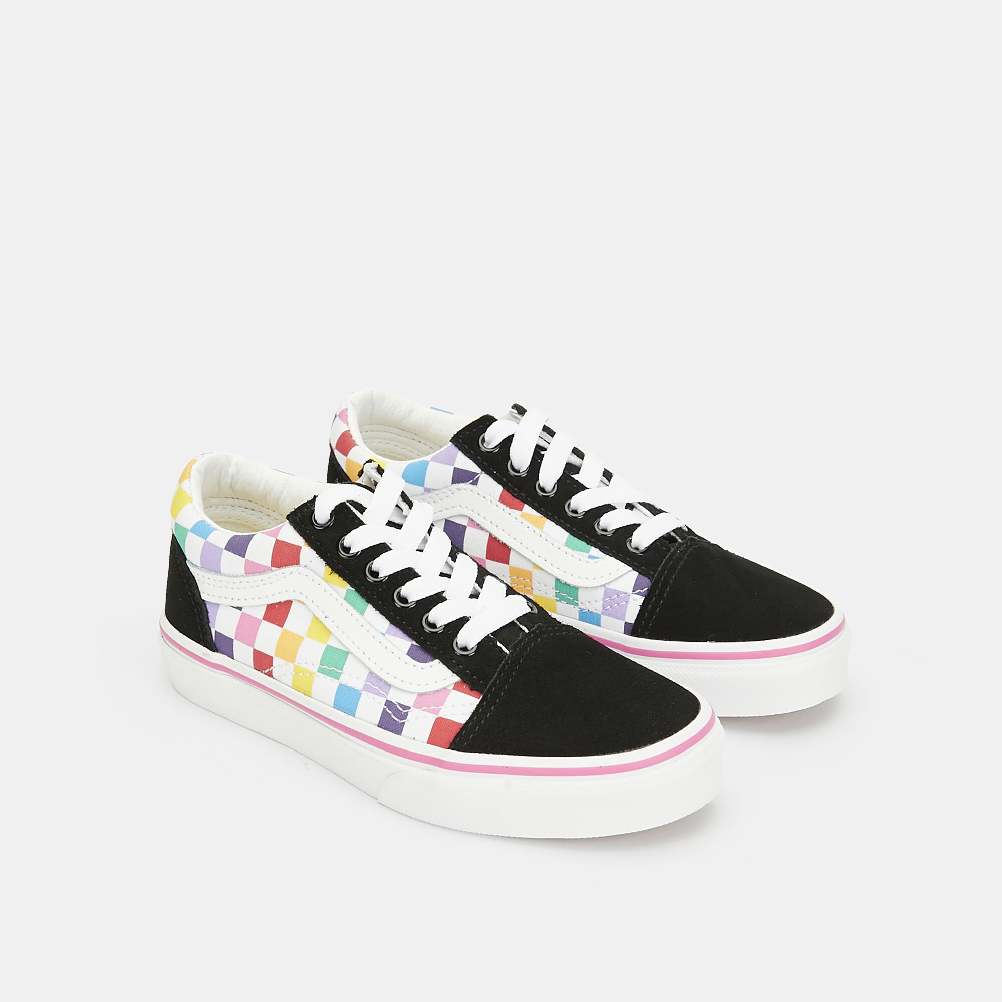 Kids checkerboard hot sale old skool