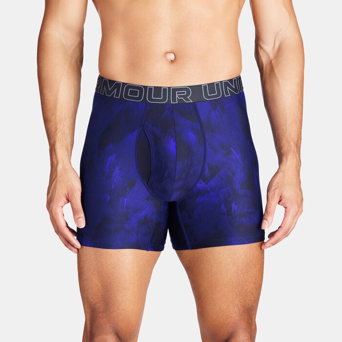 Under Armour Men's Performance Tech Boxerjock Boxers (3 Pack) Blue Under Armour Men's Performance Tech Boxerjock Boxers (3 Pack) Blue image number 0