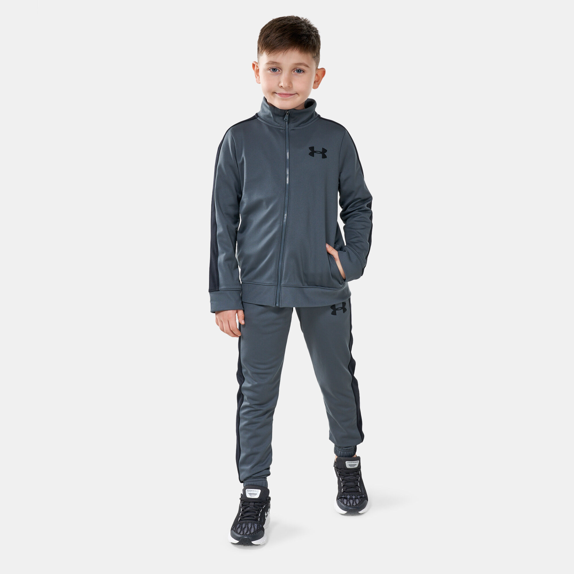 Under armour hot sale tracksuit kids