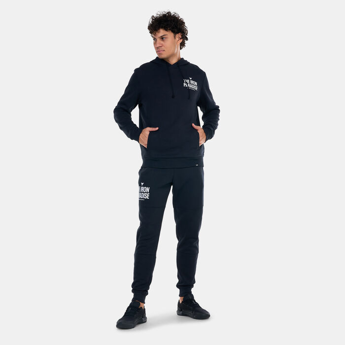 Under Armour Men's Project Rock Rival Fleece Joggers Black Under Armour Men's Project Rock Rival Fleece Joggers Black image number 2