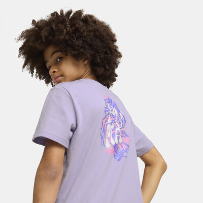 PUMA Kids' Neymar Jr. Creativity T-Shirt Purple PUMA Kids' Neymar Jr. Creativity T-Shirt Purple