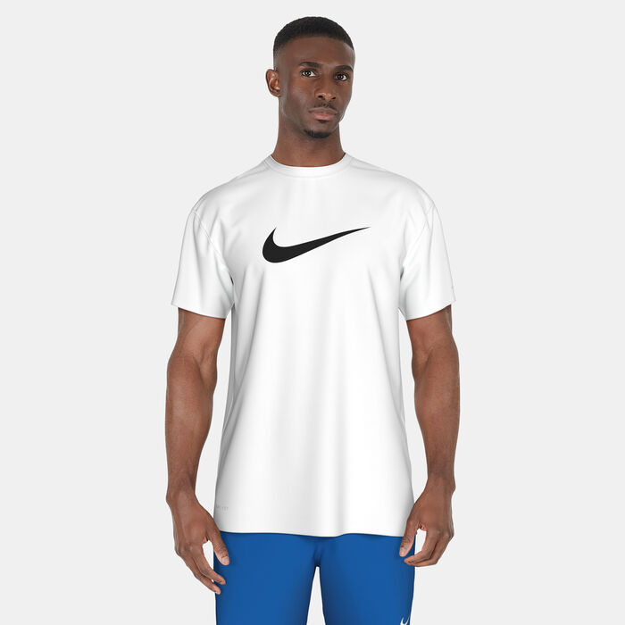 Nike Swim Men's Swim Better Icon Hydro Rashguard White Nike Swim Men's Swim Better Icon Hydro Rashguard White image number 0