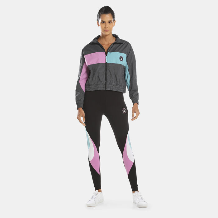 PUMA Women's SWxP Woven Track Jacket Black image number 2