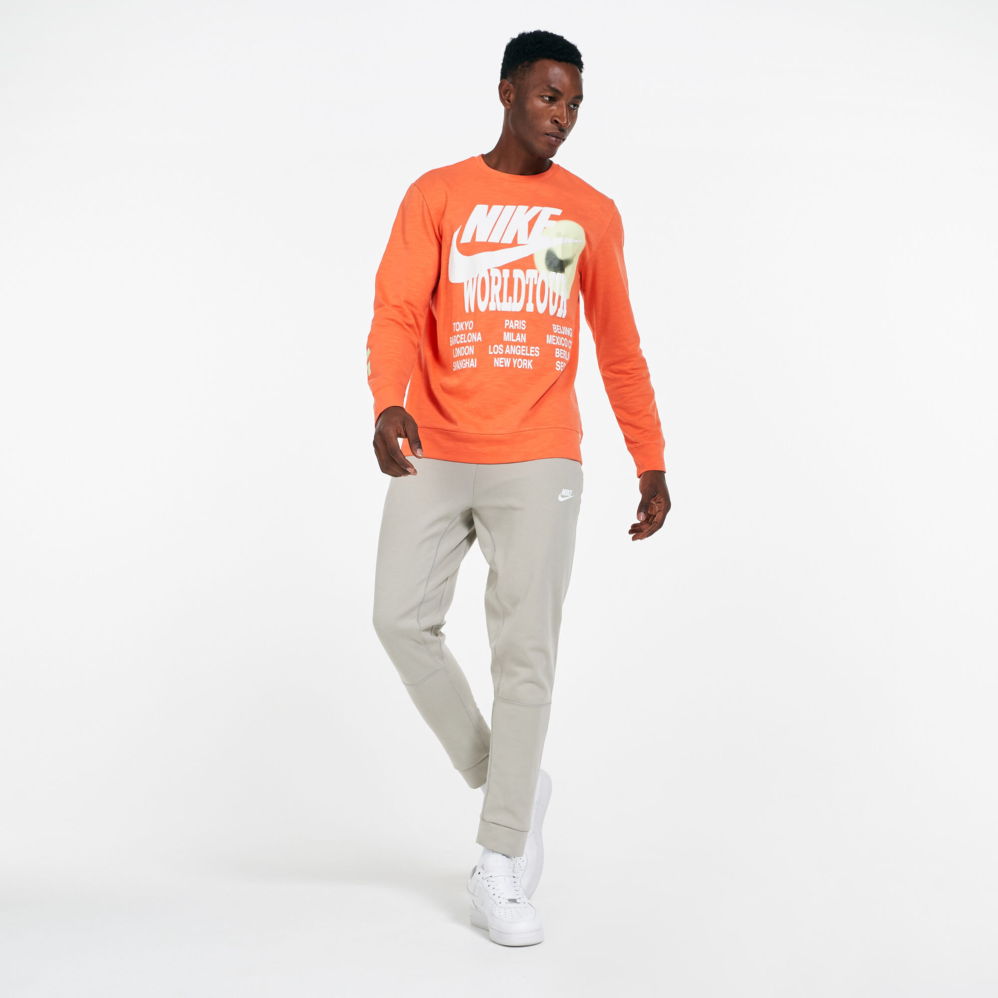 Nike sweatshirt orange 2025