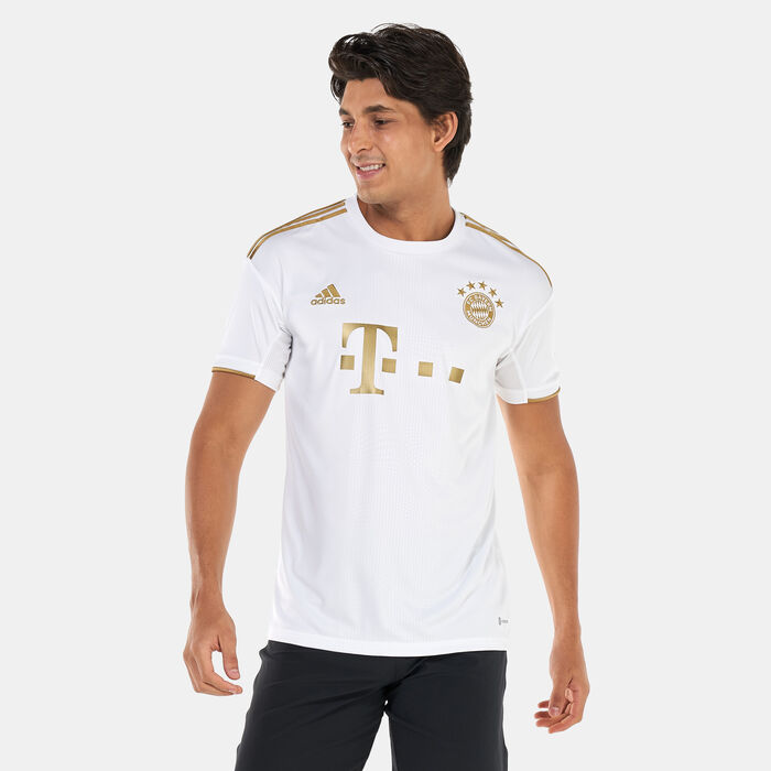 adidas Men's F.C Bayern Munich Away Football Jersey - 2022/23 White adidas Men's F.C Bayern Munich Away Football Jersey - 2022/23 White image number 0