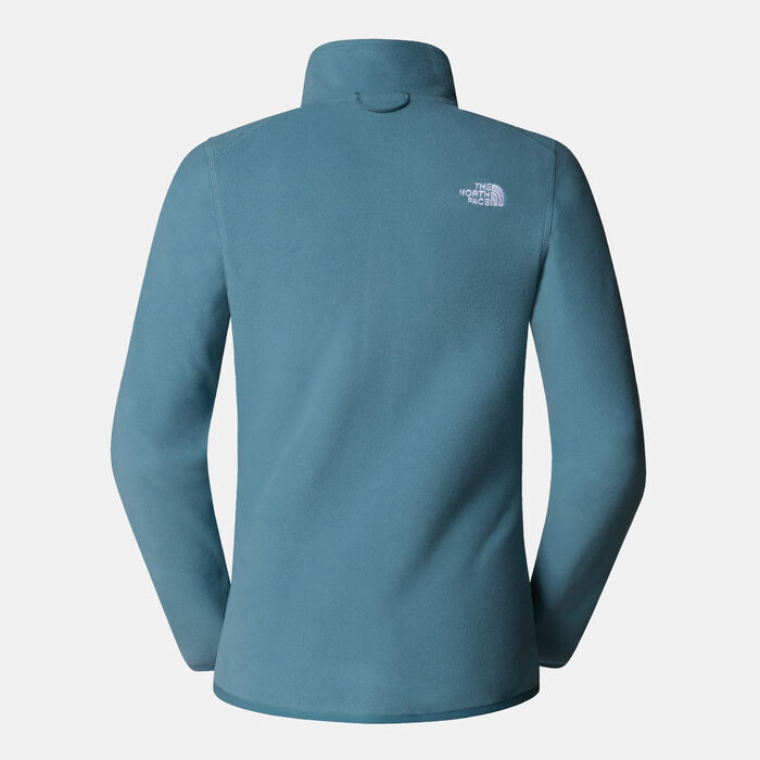 The North Face Women's 100 Glacier Fleece Hiking Jacket Blue The North Face Women's 100 Glacier Fleece Hiking Jacket Blue image number 1