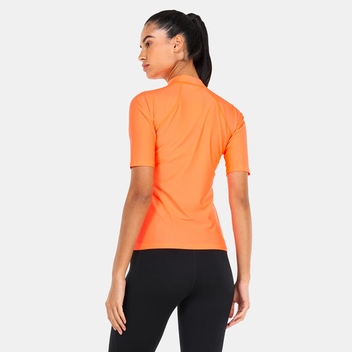Speedo Women's Rashguard Red Speedo Women's Rashguard Red image number 1
