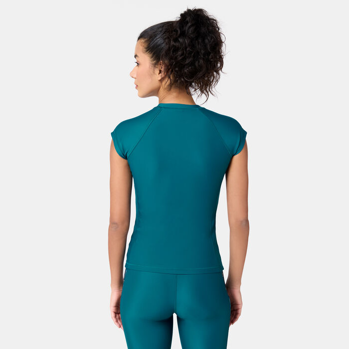 COEGA Women's Printed Swimming Rashguard Green image number 1