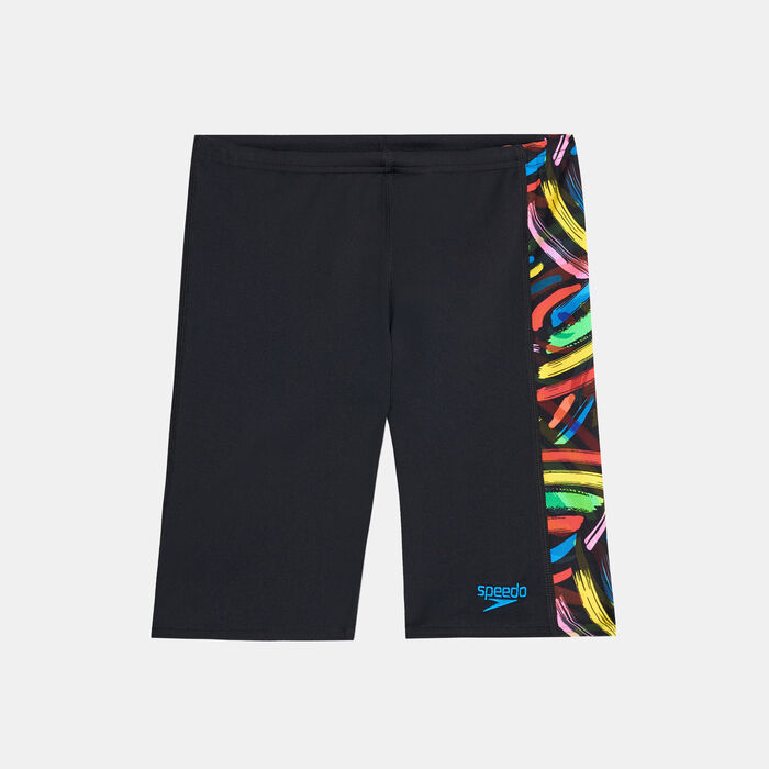Speedo Kids' Digital Panel Jammer Shorts Black image number 0