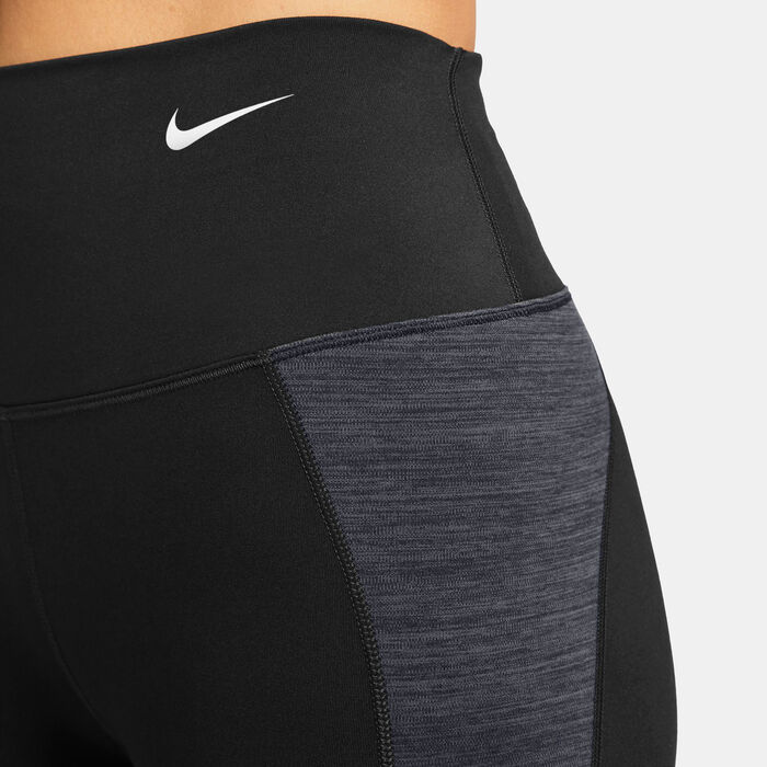 Nike Women's One Dri-Fit 7/8 Training Leggings Black image number 2