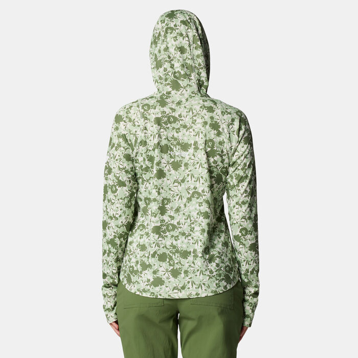 Columbia Women's Summit Valley Hiking Hoodie Green image number 1