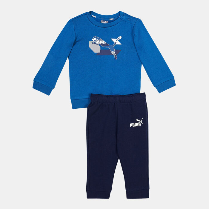 PUMA  Kids' Minicats Power Sweatshirt and Sweatpants Set (Baby and Toddlers) Blue image number 0