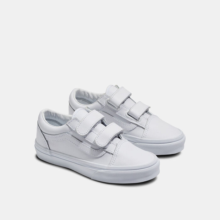 Vans Kids' Old Skool Classic Shoes White Vans Kids' Old Skool Classic Shoes White image number 1