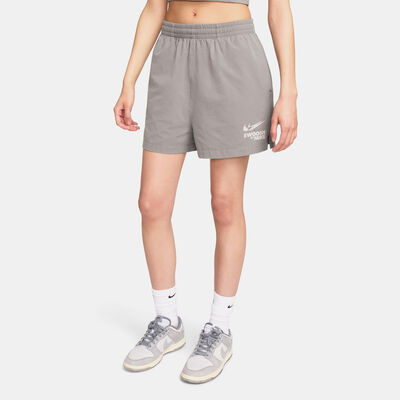 Nike Women's Sportswear Woven Shorts Grey