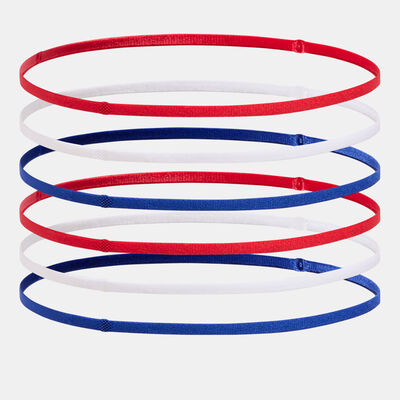 Under Armour Women's Mini Elastic Headbands (6 Pieces) Red