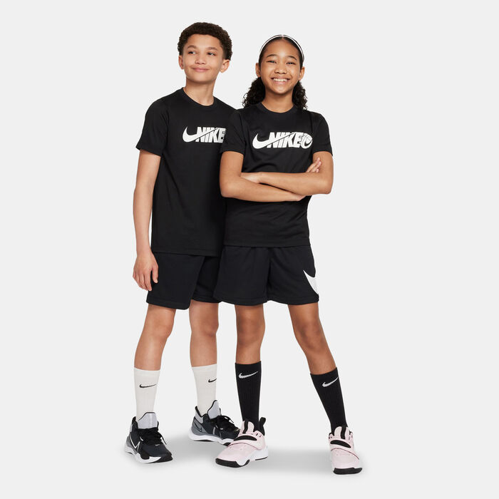 Nike Kids' Dri-FIT Multi+ Training Shorts Black Nike Kids' Dri-FIT Multi+ Training Shorts Black image number 2
