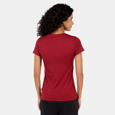 PUMA Women's Essentials Logo T-Shirt Red