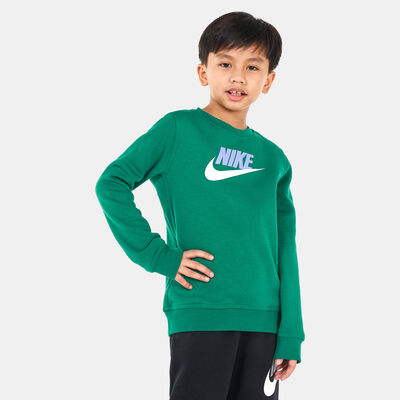Nike Kids' Sportswear Club Fleece Sweatshirt (Older Kids) Green