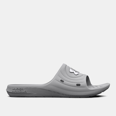 Under Armour Women's UA Locker IV Slides Grey Under Armour Women's UA Locker IV Slides Grey