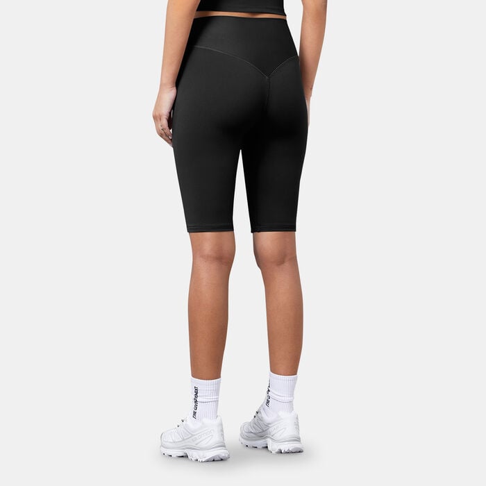 The Giving Movement Women's Recycled Longline Bike Shorts Black The Giving Movement Women's Recycled Longline Bike Shorts Black image number 1