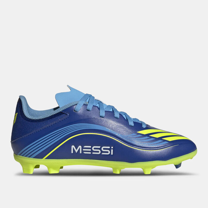 adidas Kids' F50 Messi League Firm/Multi-Ground Football Shoes Blue adidas Kids' F50 Messi League Firm/Multi-Ground Football Shoes Blue image number 0
