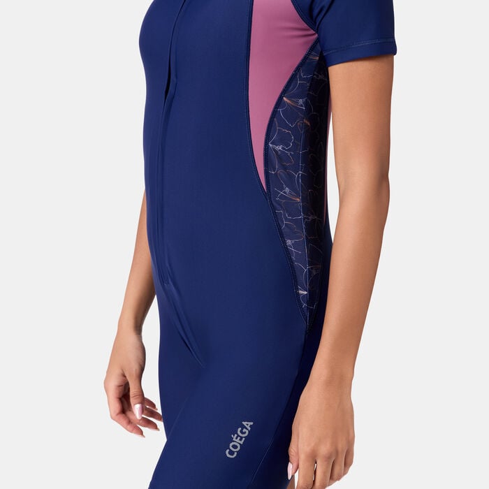 COEGA Women's Slim-Kini One-Piece Swimsuit Blue COEGA Women's Slim-Kini One-Piece Swimsuit Blue image number 2