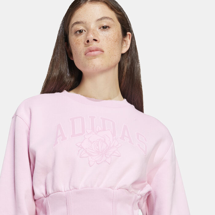 adidas Originals Women's Logo Sweatshirt Pink adidas Originals Women's Logo Sweatshirt Pink image number 3