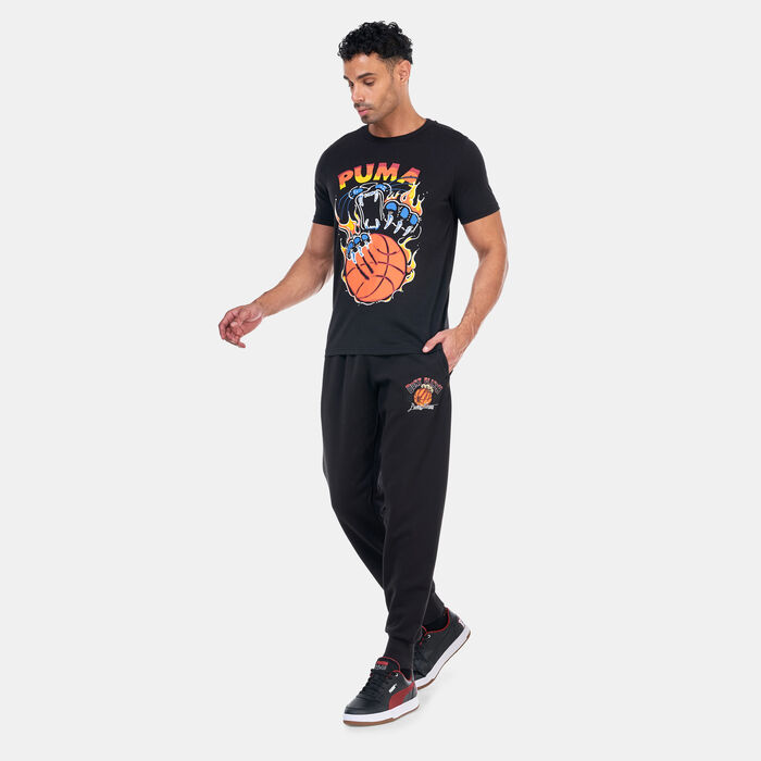 PUMA Men's Booster Basketball Graphic Sweatpants Black PUMA Men's Booster Basketball Graphic Sweatpants Black image number 2