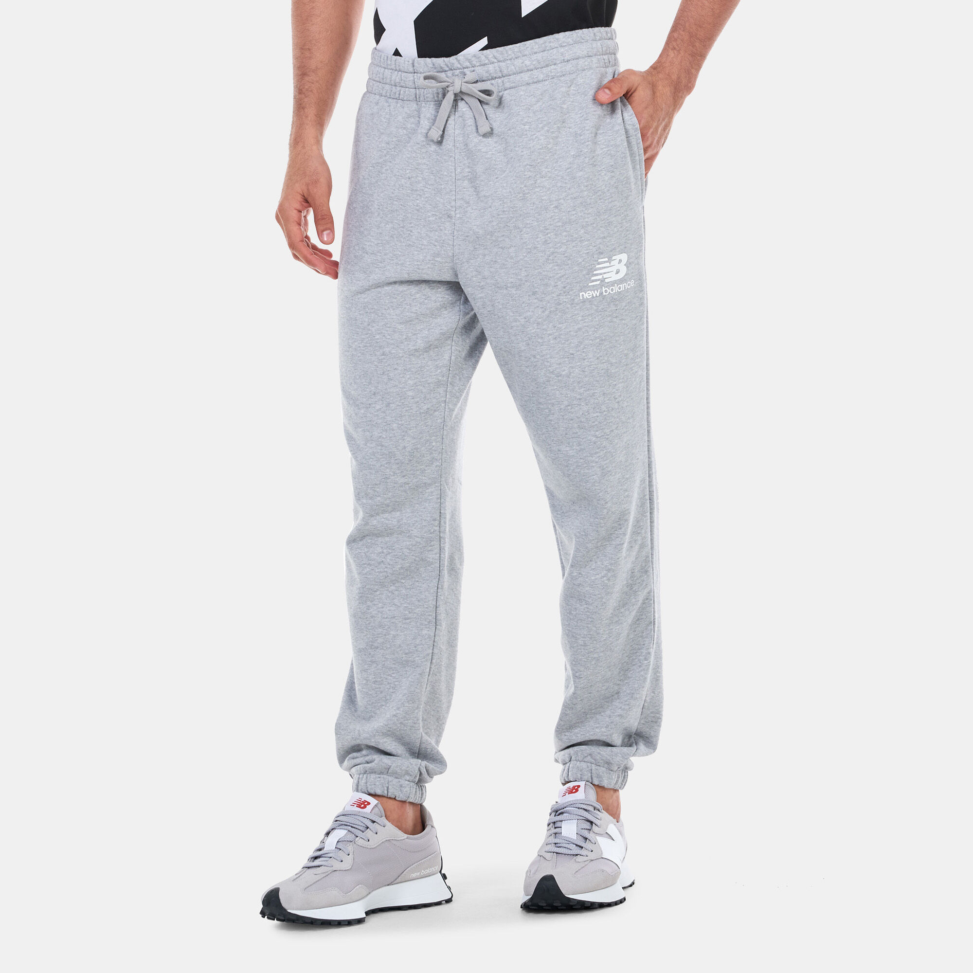 Stacked top nike sweatpants