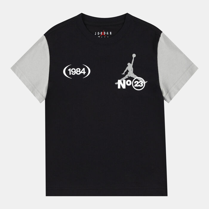 Jordan Kids' 1984 Stack T-Shirt Black image number 0