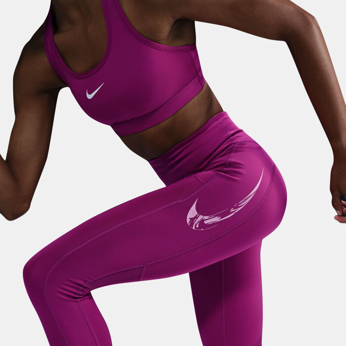 Nike Women's Fast 7/8 Running Leggings Pink Nike Women's Fast 7/8 Running Leggings Pink image number 3