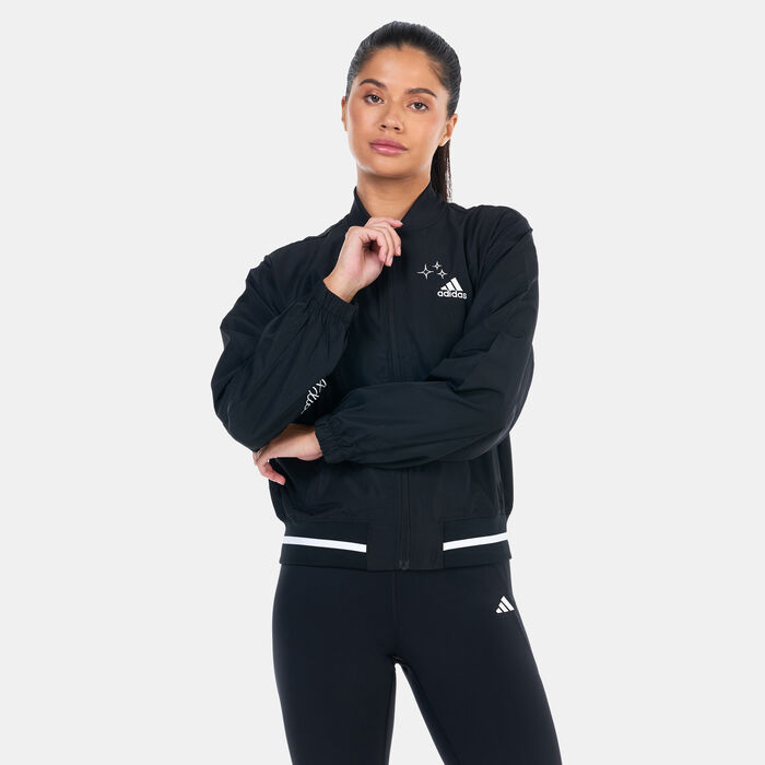 adidas Women's Scribble Woven Jacket Black image number 0