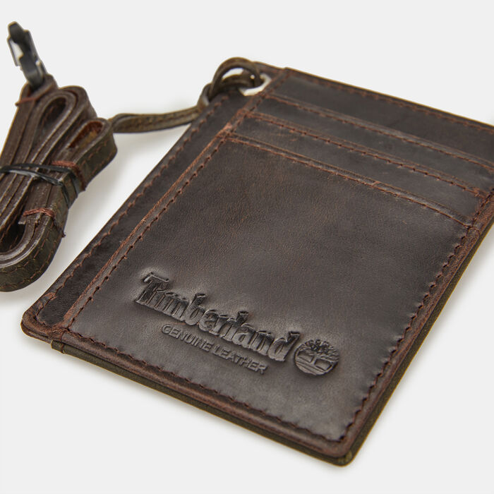brown timberland wallet