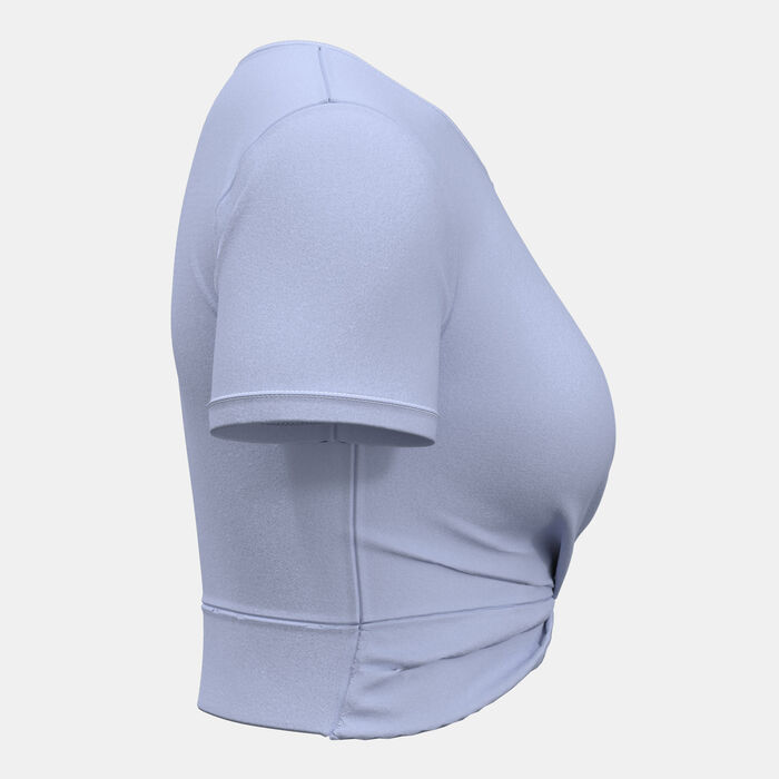 Under Armour Women's Motion Crossover Crop Top Purple Under Armour Women's Motion Crossover Crop Top Purple image number 3