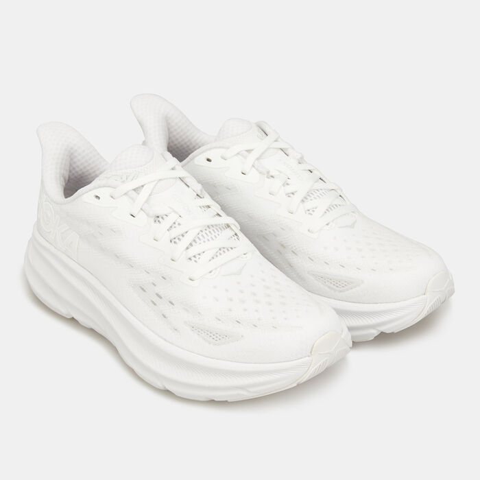 HOKA Women's Clifton 9 Road Running Shoe White HOKA Women's Clifton 9 Road Running Shoe White image number 2