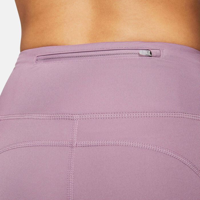 Nike Women's Epic Fast Mid-Rise Running Leggings Purple image number 3