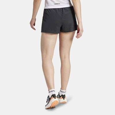 adidas Women's Terrex Techrock Pro Trail Hiking Shorts Black