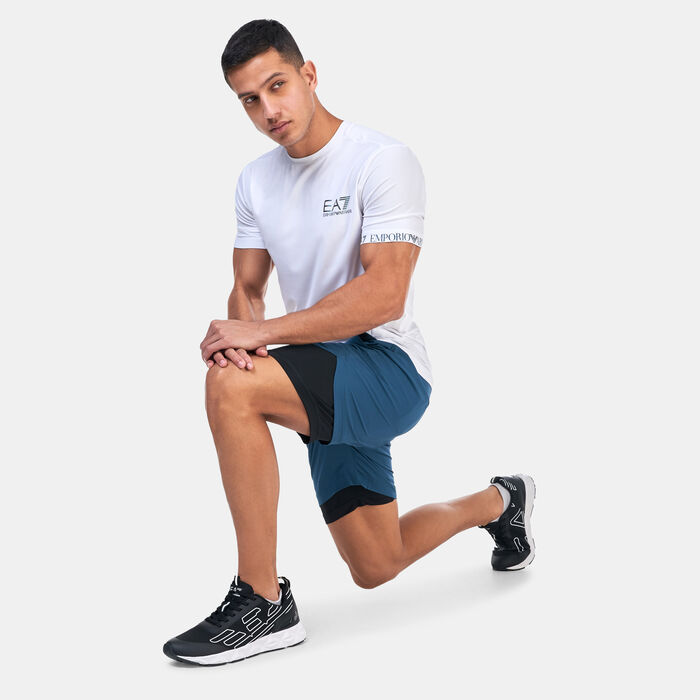 EA7 Emporio Armani Men's Vigor7 Training Shorts Grey EA7 Emporio Armani Men's Vigor7 Training Shorts Grey image number 2