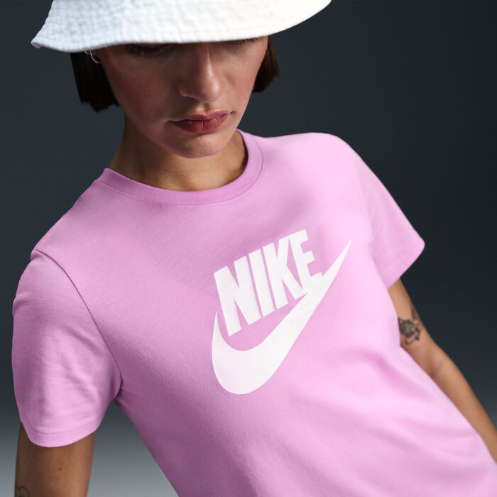 Nike Women's Sportswear Essentials Logo T-Shirt Pink Nike Women's Sportswear Essentials Logo T-Shirt Pink image number 3