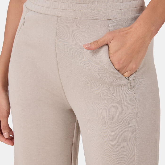 Sun and Sand Sports Women's Wide Leg Pants Beige Sun and Sand Sports Women's Wide Leg Pants Beige image number 3