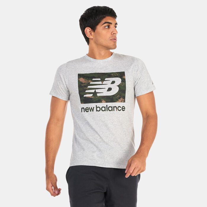 New Balance Men's Heathertech Graphic T-Shirt Blue New Balance Men's Heathertech Graphic T-Shirt Blue image number 0