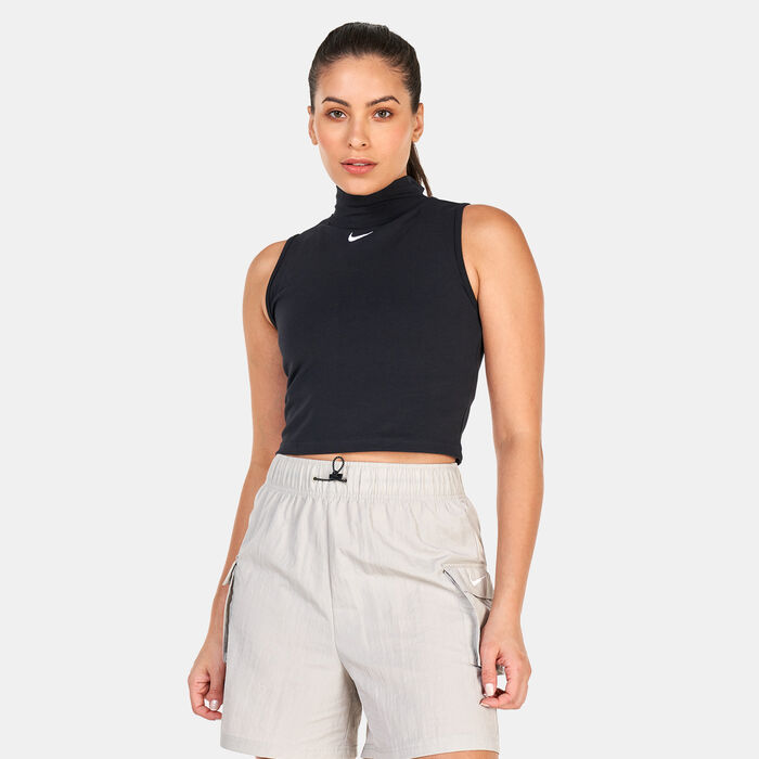 Nike Women's Sportswear Collection Essentials Mock Top Black image number 0