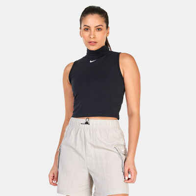 Nike Women's Sportswear Collection Essentials Mock Top Black Nike Women's Sportswear Collection Essentials Mock Top Black