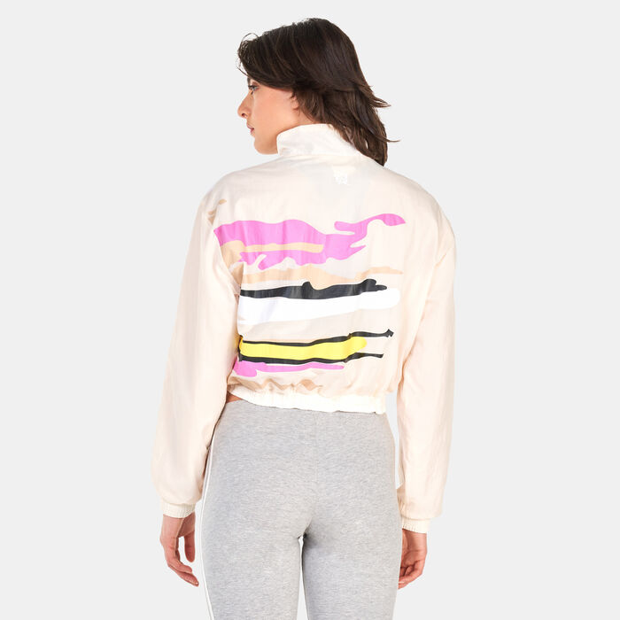 adidas Originals Women's Thebe Magugu Track Top Beige adidas Originals Women's Thebe Magugu Track Top Beige image number 1