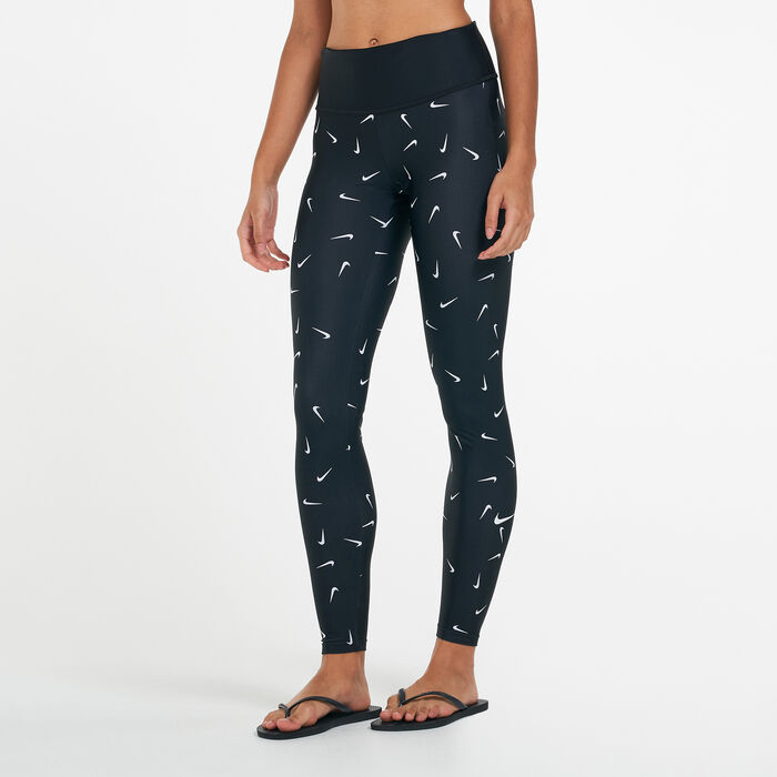 Nike Swim Women's Victory Swimming Leggings Black Nike Swim Women's Victory Swimming Leggings Black image number 0