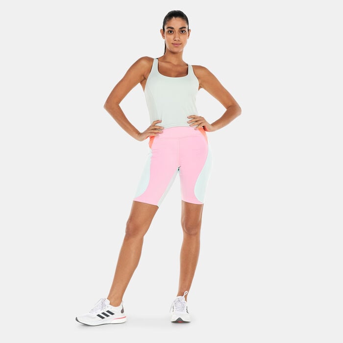 adidas Women’s Parley Run For The Oceans Cropped Tank Top Green adidas Women’s Parley Run For The Oceans Cropped Tank Top Green image number 2